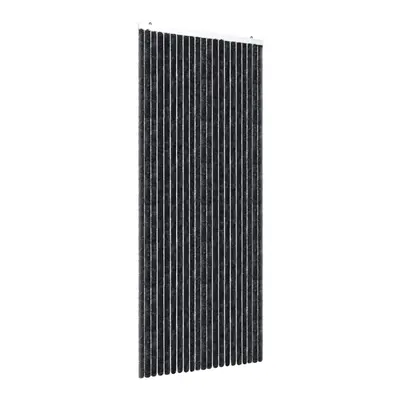 vidaXL Fly Curtain Door Curtain Fly Screen Anthracite 100x230 cm Chenille