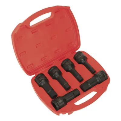 6 Piece Impact Hex Socket Bit Set - 3/4" Square Drive - Chromoly Steel