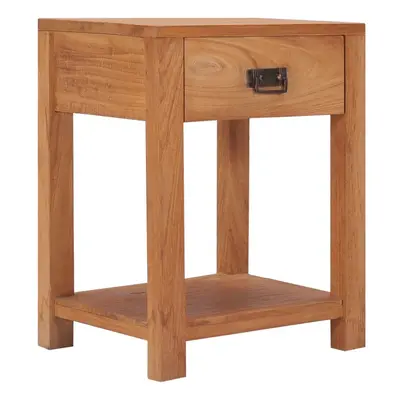 vidaXL Solid Teak Wood Bedside Cabinet 35x35x50cm Side Bed Table Nightstand