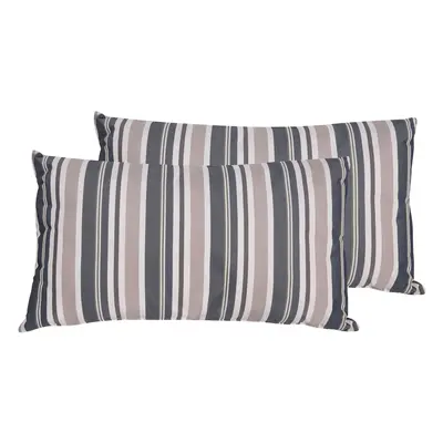 Set of Outdoor Cushions Striped KASTOS x cm Taupe