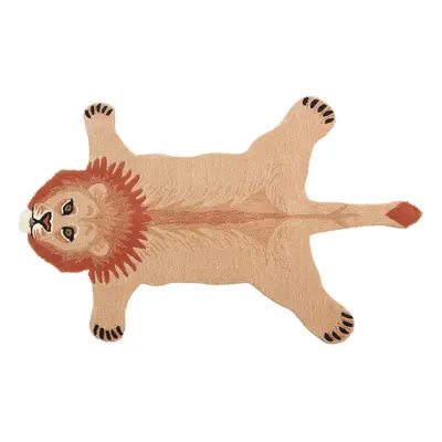 Wool Kids Rug Lion x cm Beige MUFASA