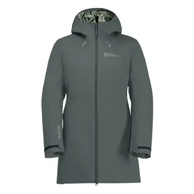 (S, Slate Green) Jack Wolfskin Womens Heidelstein Insulated Waterproof Windproof Jacket