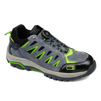 (Grey/Green, UK 13) Portwest Steelite Wire Lace Safety Trainer S1P HRO