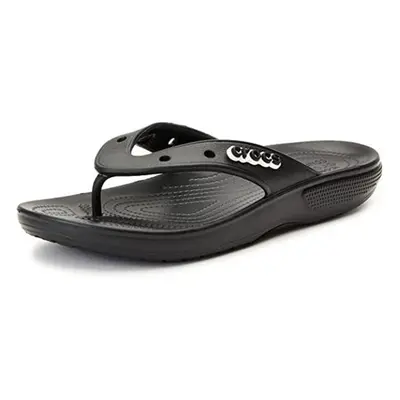 Crocs 207713-001-M11 Classic Flip-Flop Sandal - Black - Size