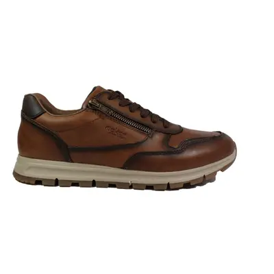 (9 (Adults')) B0504-24 | Muskat Brown Leather | Men's Casual Trainers