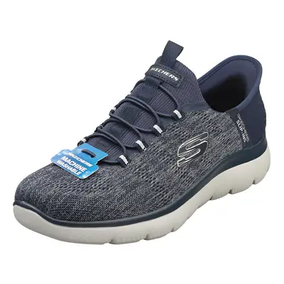 (12) Skechers Slip-ins Summits Vegan Mens Fashion Trainers in Navy