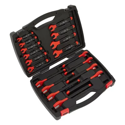 18pc Insulated VDE Open Ended Spanner Set 1000V Electricians Shock Proof Wrench