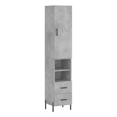 (concrete grey, drawers shelves) vidaXL Highboard Sideboard Tall Storage Cabinet Side Cabinet En