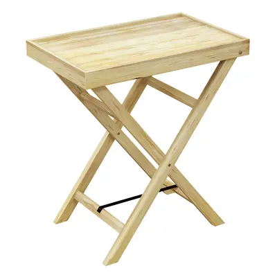 Outsunny Wooden Garden Table, Outdoor Side Table 68cmx44cmx75cm, Natural