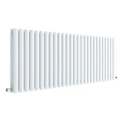 Horizontal Double Panel Radiator - 600mm x 1572mm - BTU - Gloss White- Balterley