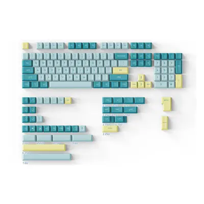 (Green) Keys Weather PBT Keycap Set Cherry Profile Sublimation Custom Keycaps for Mechanical Key