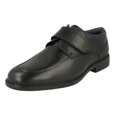 (UK 11, Black) Mens Padders Formal Hook & Loop Fastening Shoes Brent - G Fit