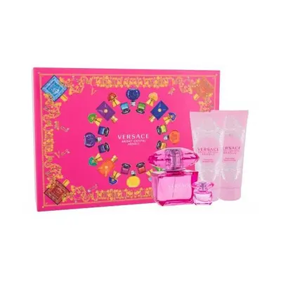 Versace Bright Crystal Absolu Pcs Set: Oz Eau De Parfum Spray + 0.16 Eau De Parfum + 3.4 Body Lo