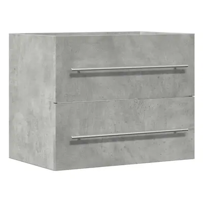 vidaXL Sink Cabinet Vanity Unit Storage Cupboard Concrete Grey Engineered Wood