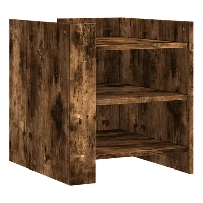 (smoked oak) vidaXL Bedside Cabinet Bedroom Nightstand Bed Side Bed Table Engineered Wood