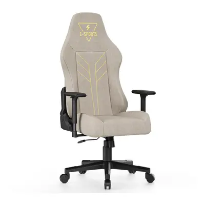 (Beige) Ergonomic Reclining Computer Gaming Chair