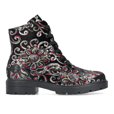 (4 (Adults')) Z2841-90 | Black Multi | Women's Ankle Boots