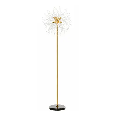 HOMCOM Modern Floor Lamp with Dandelion-like Lampshade for Bedroom