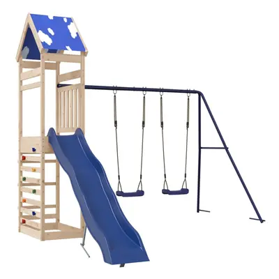 vidaXL Outdoor Playset Garden Playhouse Playground Equipment Solid Wood Pine