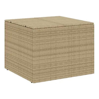 (mix beige, x x cm) vidaXL Garden Storage Box Bench Container Chest Shed Blanket Box Poly Rattan