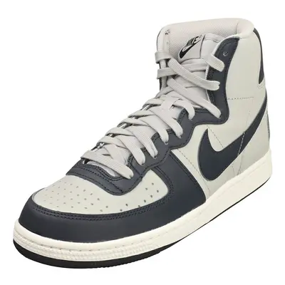 (7) Nike Terminator High Mens Fashion Trainers in Grey Navy