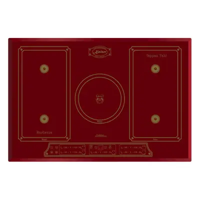 Kaiser Empire 77cm Bordeaux Red Induction Hob | Burner Ceramic Glass