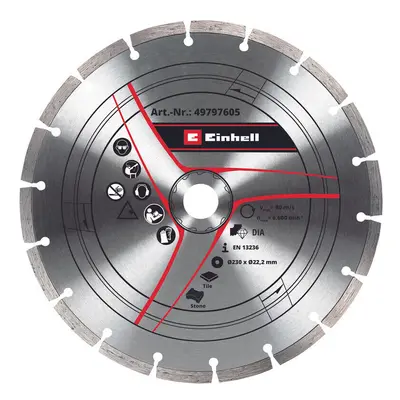 Einhell Metal Cutting Wheel Blade Set For Tile Cutters 230mm x 22mm Pieces