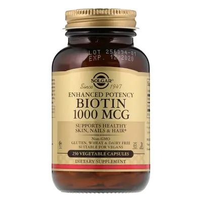 Solgar, Biotin, 1,000 mcg, Vegetable Capsules