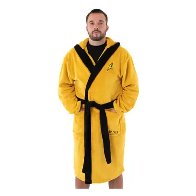 (X-Large) Star Trek Hooded Bathrobe (Mens Yellow)