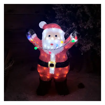 49cm LED Indoor Outdoor Acrylic Santa Christmas Decoration