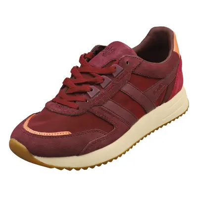 (7) Gola Chicago Womens Fashion Trainers in Wine