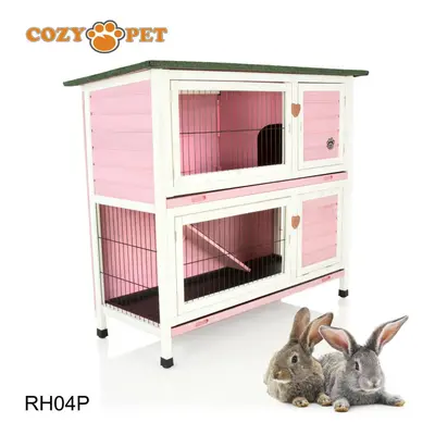 Rabbit Hutch Cozy Pet ft Pink Levels Guinea Pig Hutches Run Ferret Runs