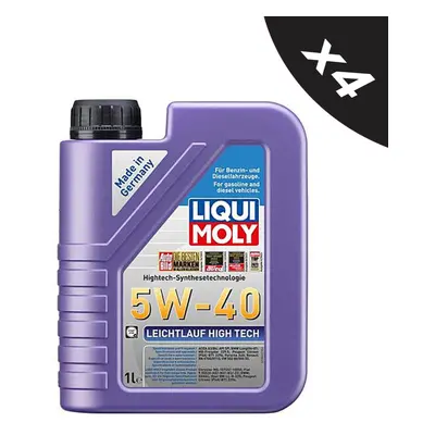 Liqui Moly 5W40 Engine Oil ACEA A3/B4 Leichtlauf High Tech MB229.5 BMW 4x1L