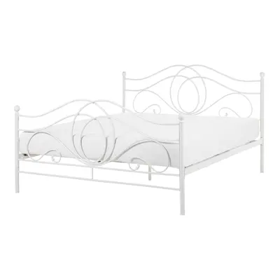 Bed LYRA x cm (EU Double) Metal White