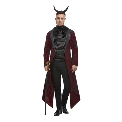 Mens Deluxe Red Devil Fancy Dress Costume (Large)