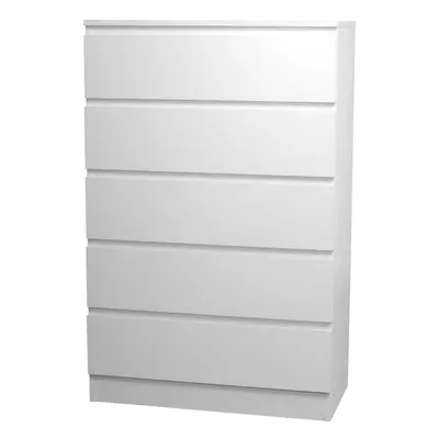 (White Carcass + White Drawers, 5) Or Drawer Skagen Wooden Chest Cabinet Storage