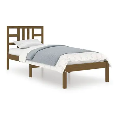 (honey brown, x cm) vidaXL Solid Wood Bed Frame Bedroom Bedstead Bed Base Multi Colours/Sizes