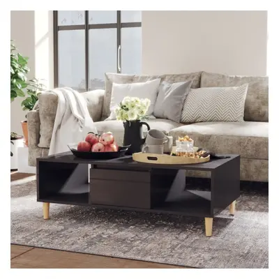 vidaXL Coffee Table High Gloss Grey Chipboard Couch End Living Room Table