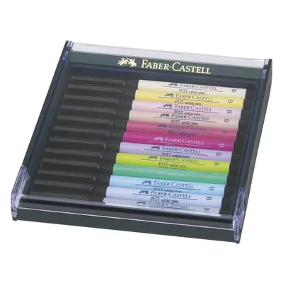 Faber-Castell Pastel Tones Pitt Brush Pen (Pack of 12)