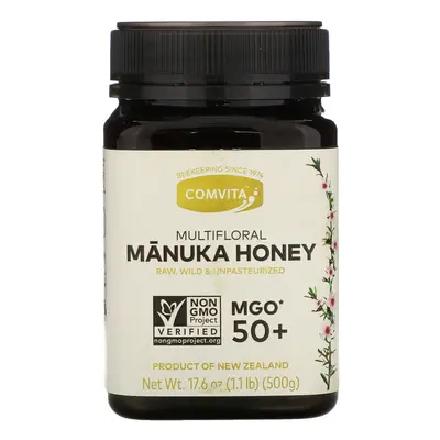 Comvita, Raw, Multifloral Manuka Honey, MGO 50+, 17.6 oz (500 g)