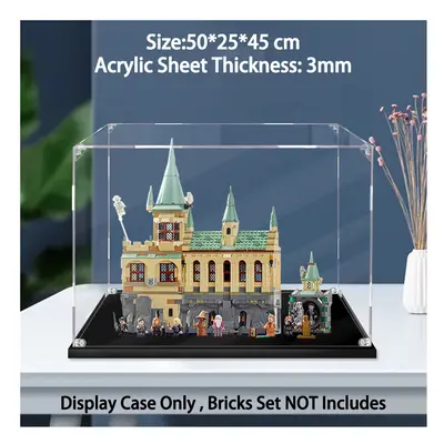 (B) Acrylic Display Case for LEGO Harry Potter Hogwarts Chamber of Secrets Modular Castle Toy wi