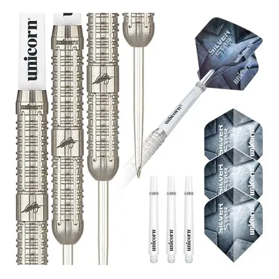 Steel Tip Darts Set | Seigo 'The Ninja' Asada Silver Star | 80% Natural Tungsten Barrels | g