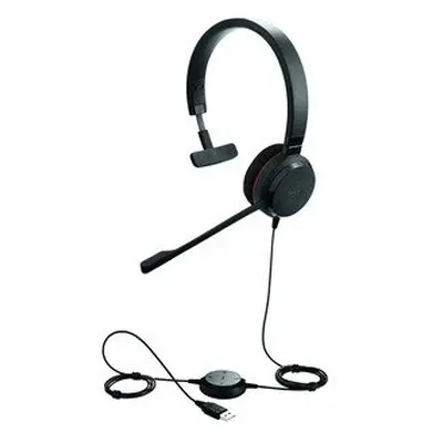 Jabra Evolve Ii Wired Mono Headset Over-The-Head Supra-Aural Mini-Phone 5393-823-309