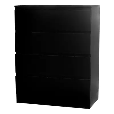 (Black Carcass + Black Drawers, 4) Or Drawer Skagen Wooden Chest Cabinet Storage