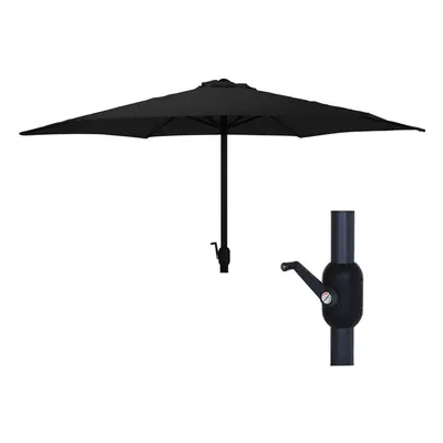 (Black) 2.7m Shanghai Garden Umbrella Sun Shade Parasol