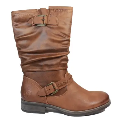 (6.5 (Adults')) | Brown | Women's Mid Calf Boots