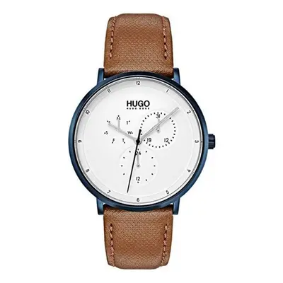 Hugo Boss Mens Watch Brown Leather Multi Function