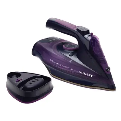 (Purple) Handheld Portable Garment Steamer Gear Powerful Clothes Steam Iron Fast Heat-up Fabric 