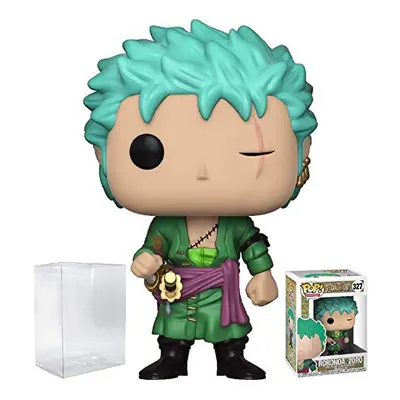 Funko Pop! Anime: One Piece - Roronoa Zoro Vinyl Figure (Bundled with Pop Box Protector Case)