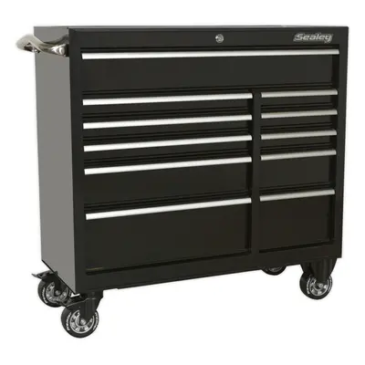 1055 x x 1050mm Drawer BLACK Portable Tool Chest Locking Mobile Storage